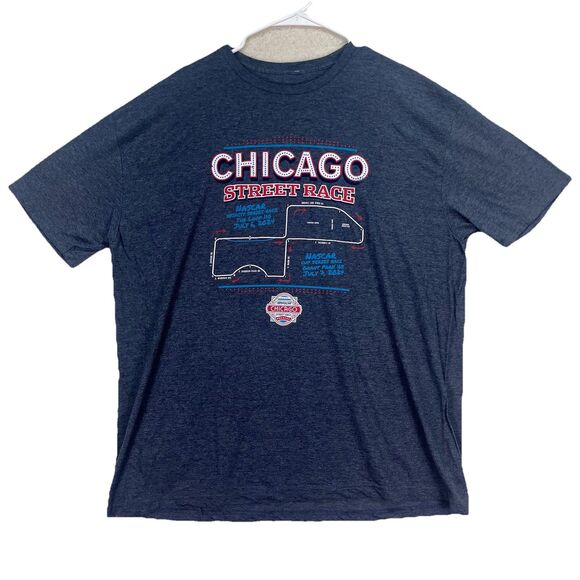 GENUINE Chicago NASCAR Street Race Logo Shirt Sz‎ 2XL XXL NWT Racing Xfinity Cup - Picture 1 of 6